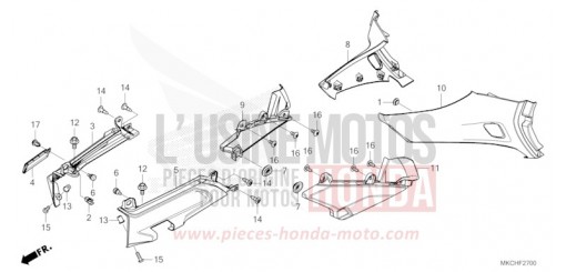 COUVERCLE LATERAL GL1800BDM de 2021